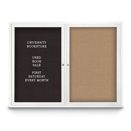 Corkboard,60x36,Pearl/Black